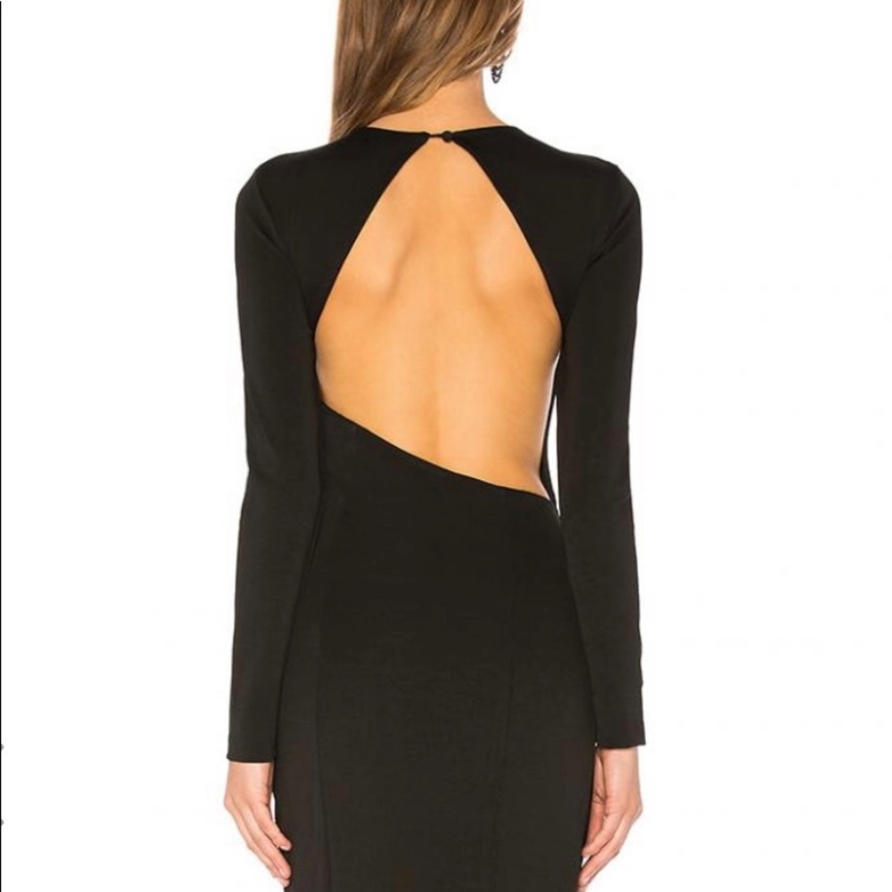 Chrissy Teigen x REVOLVE Black Stretch Backless Gown